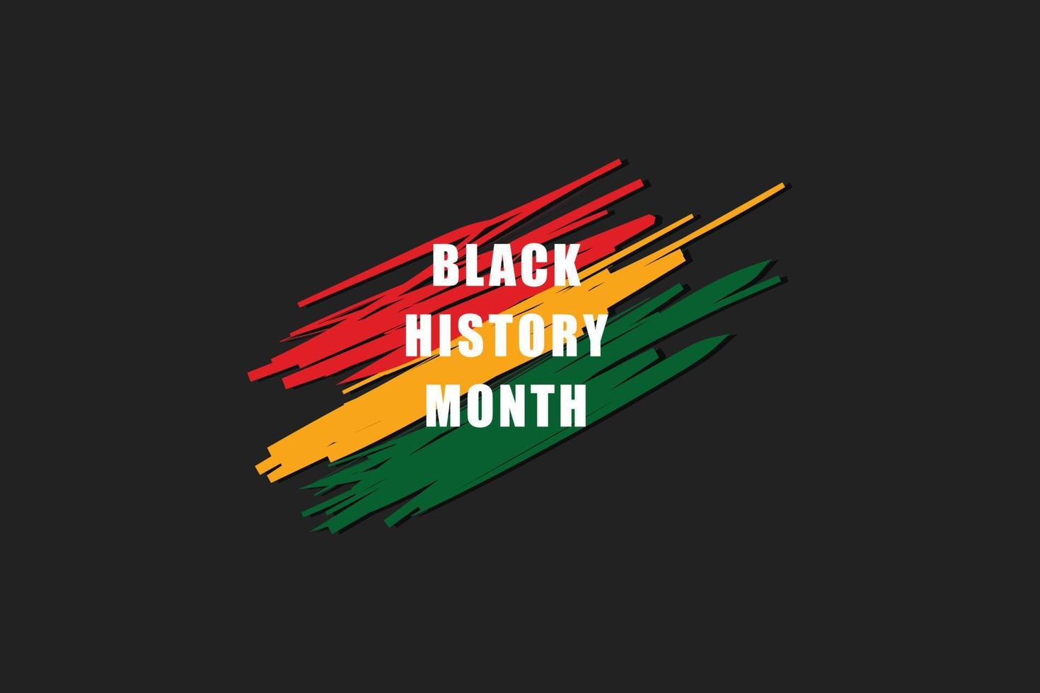 Black History Month background. Vector illustration of design template for national holiday. Annual celebration in february in USA and Canada, october in UK vector illustration