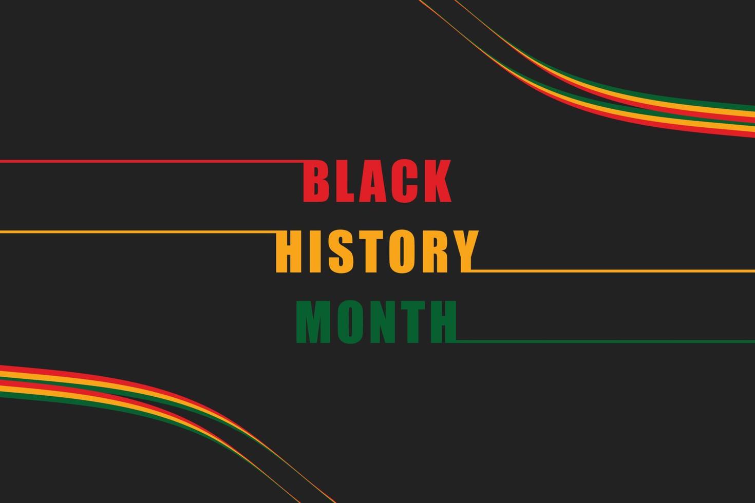Black History Month background. Vector illustration of design template for national holiday. Annual celebration in february in USA and Canada, october in UK vector illustration