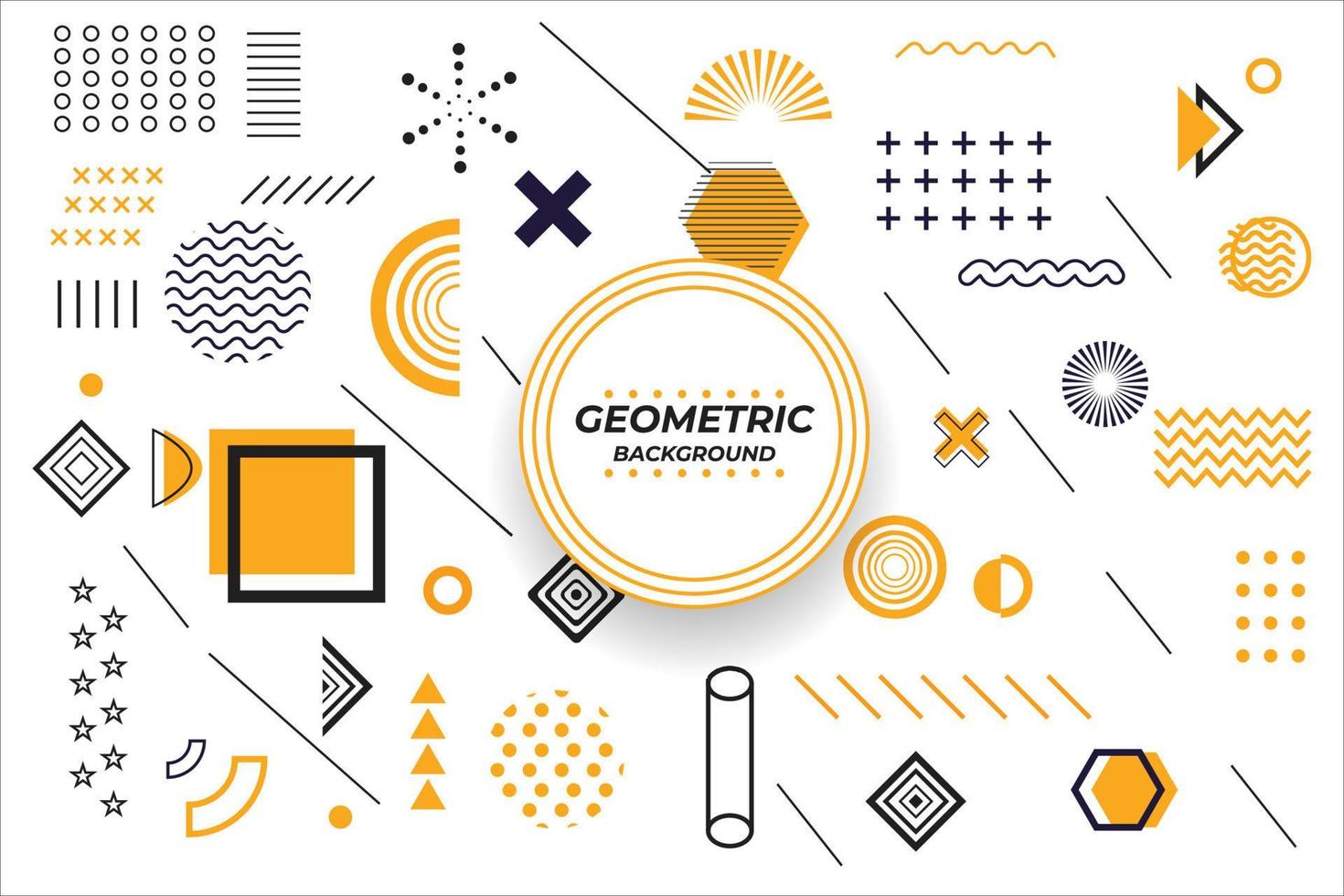 conjunto de formas geométricas. diseño de memphis, elementos retro para web, vintage, publicidad, pancarta comercial, afiche, folleto. colección de formas geométricas vectoriales de medios tonos de moda. vector