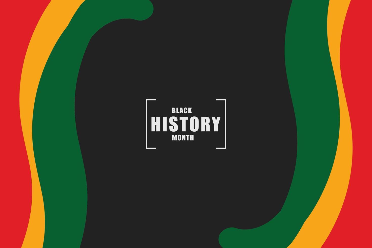 Black History Month background. Vector illustration of design template for national holiday. Annual celebration in february in USA and Canada, october in UK vector illustration