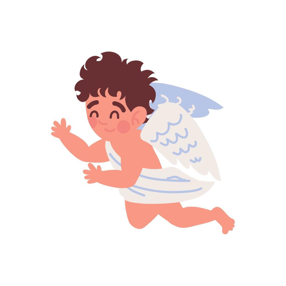 lindo personaje de ángel vector