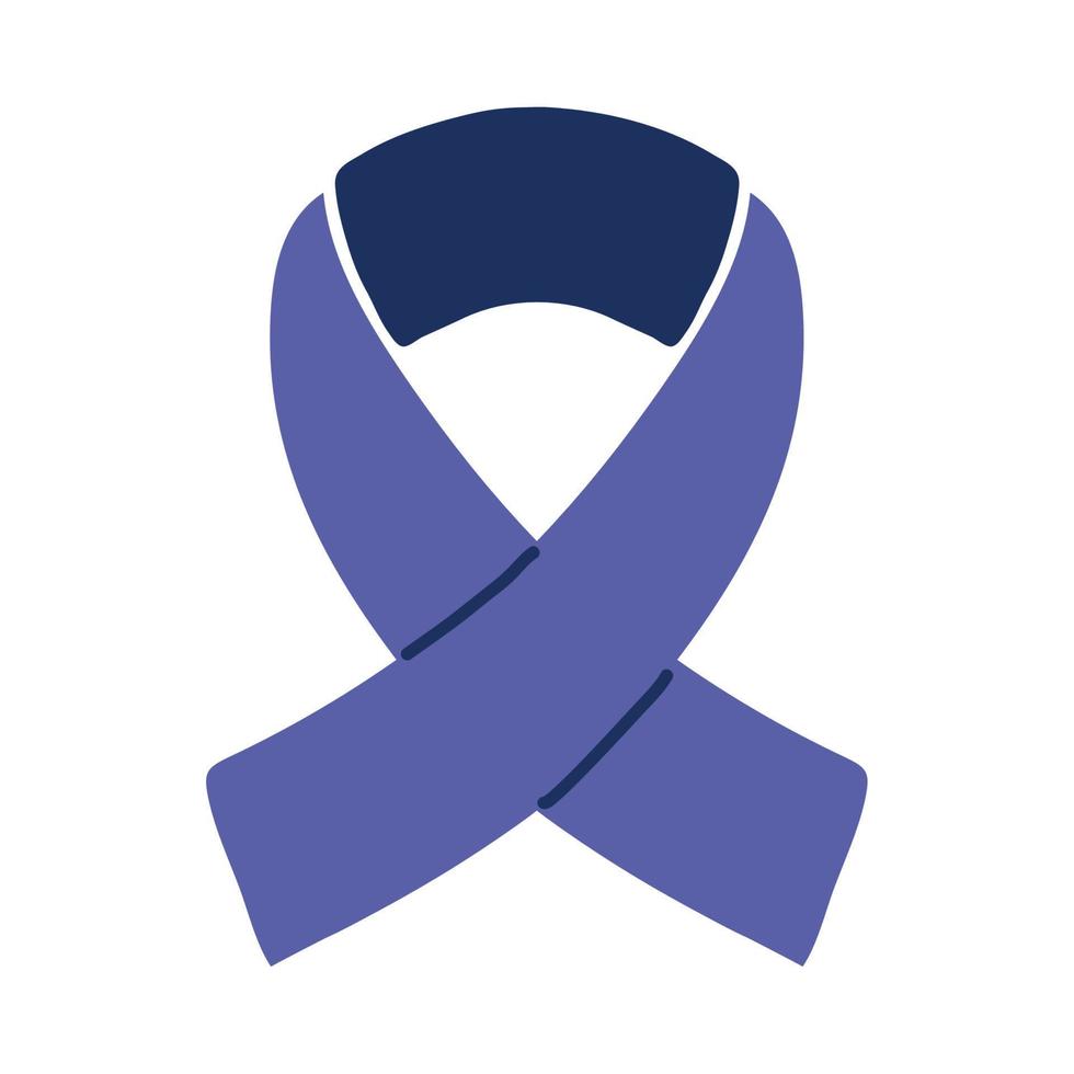 national child abuse purple ribbon vector