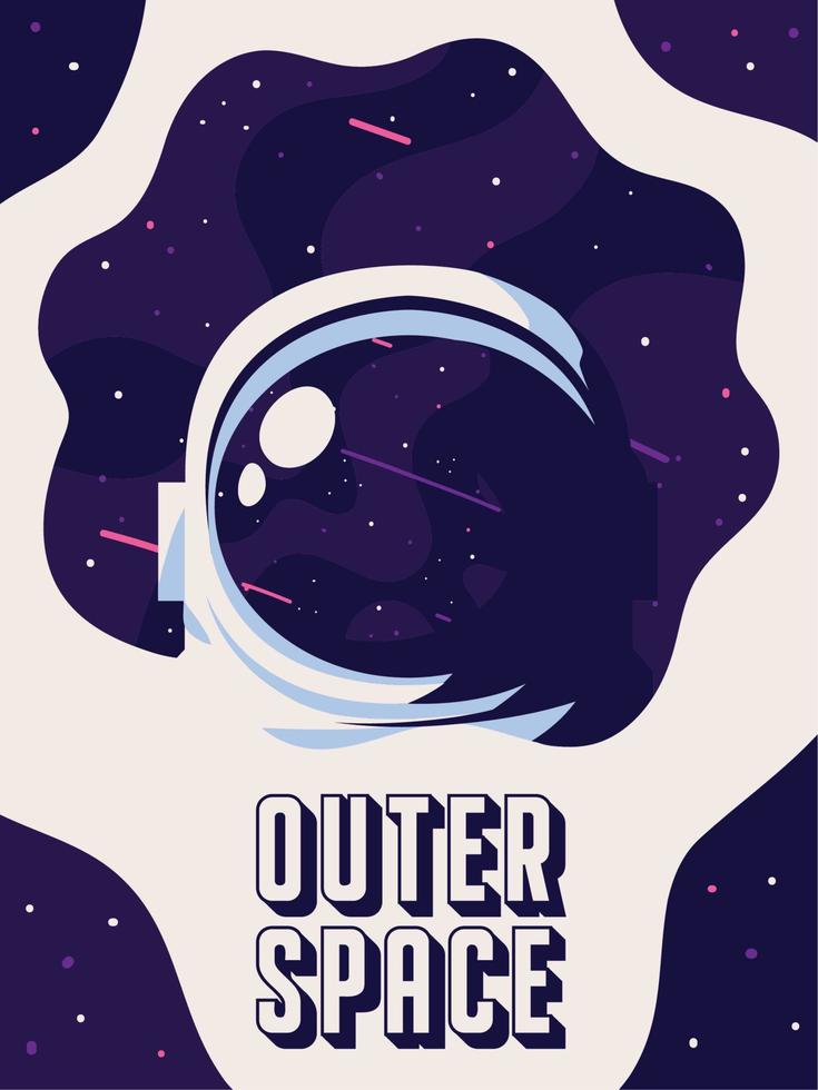 outer space astronaut vector