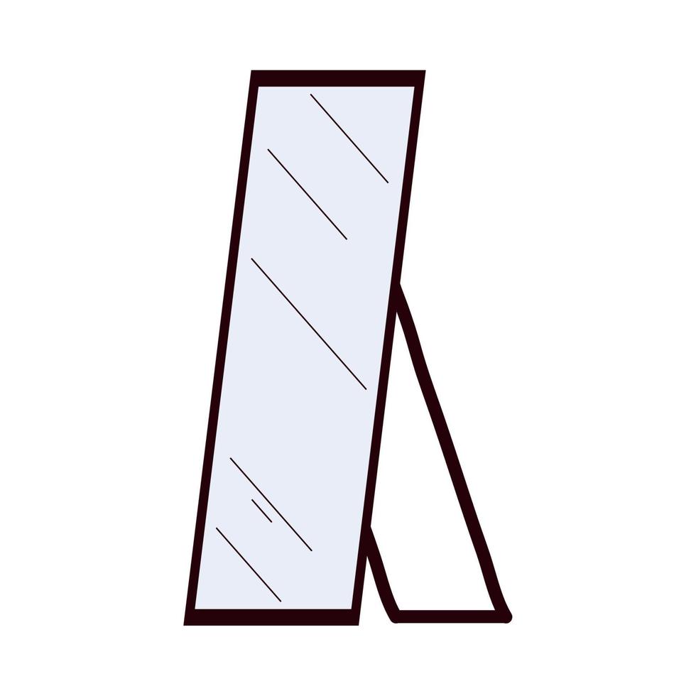 floor mirror accessory vector
