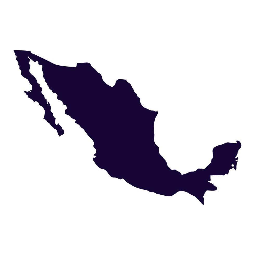 mapa de mexico vector