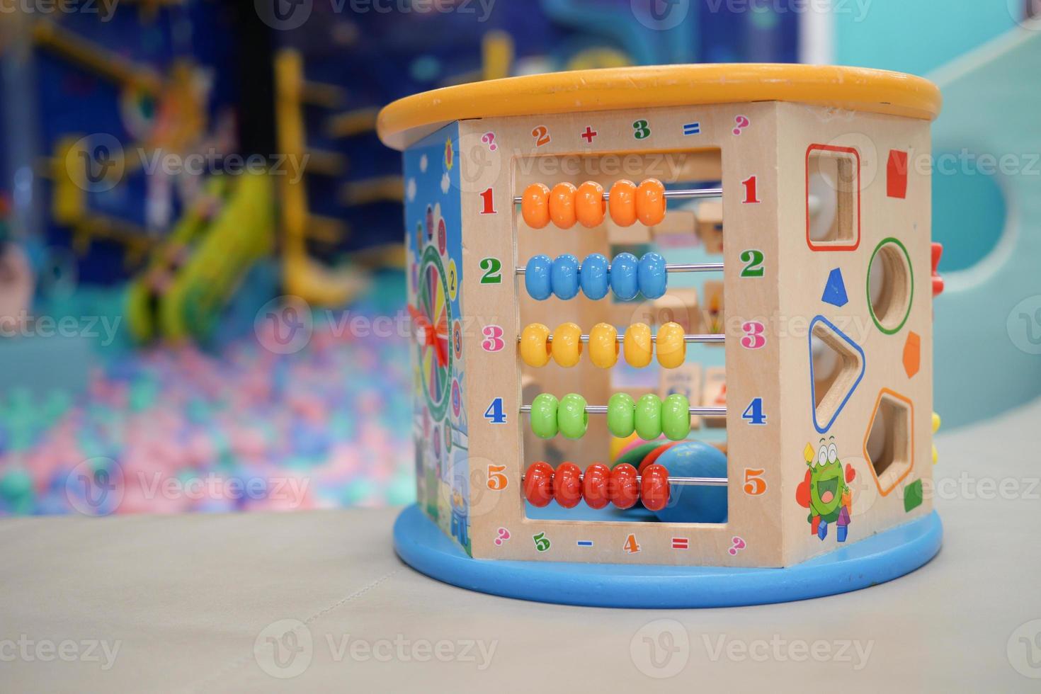 counting math learning toy on table photo