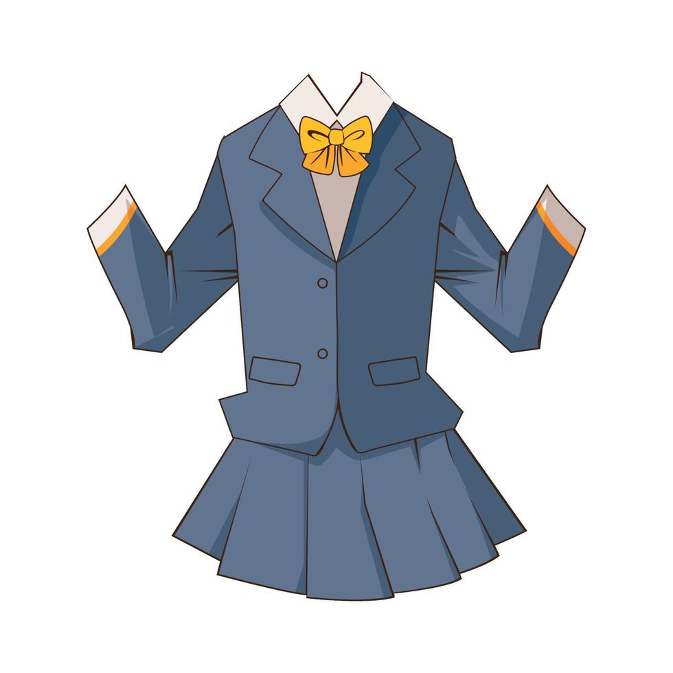 school japan uniform vector