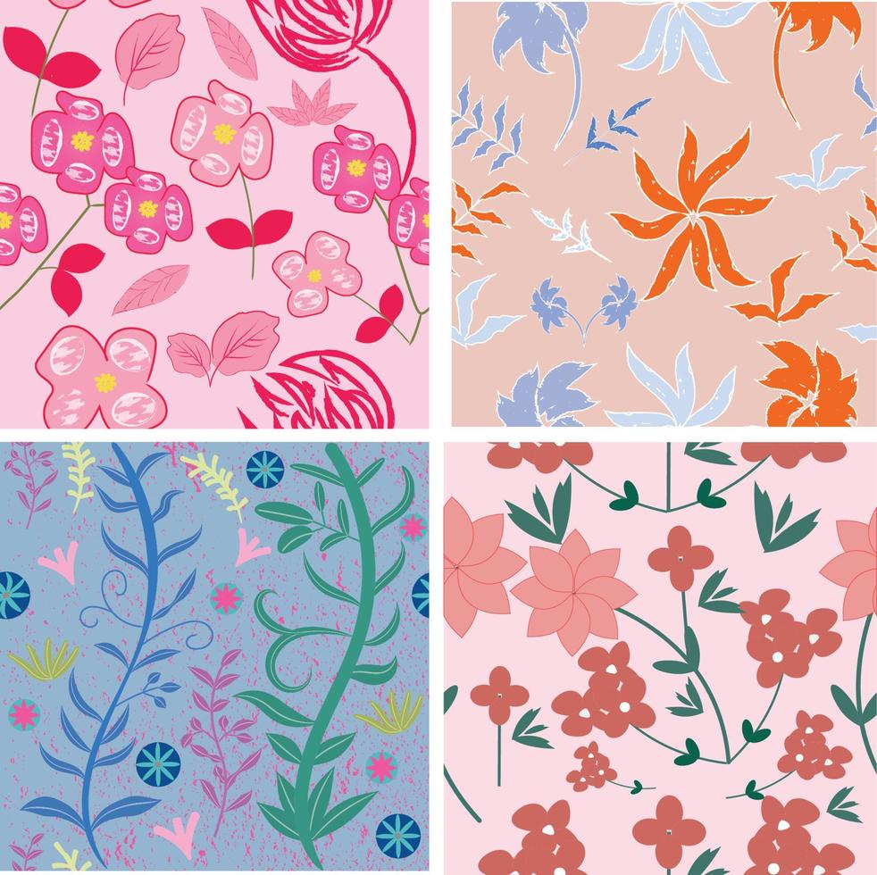 Flower Pattern Design vector