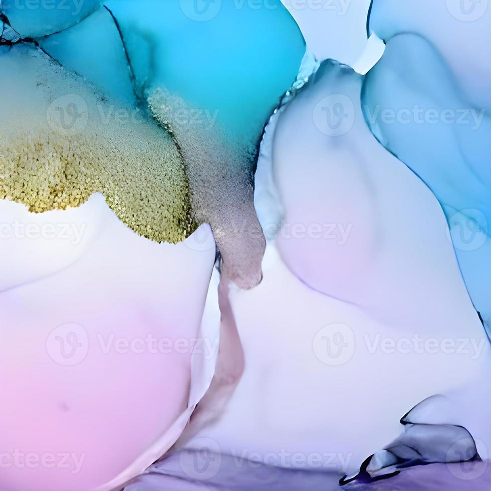 Decorative Artwork. Alcohol Ink Artwork. Smoke Shape. Contemporary Decorative Artwork. Painted Wallpaper. Creative Style. Liquid Hand-painted Texture. photo