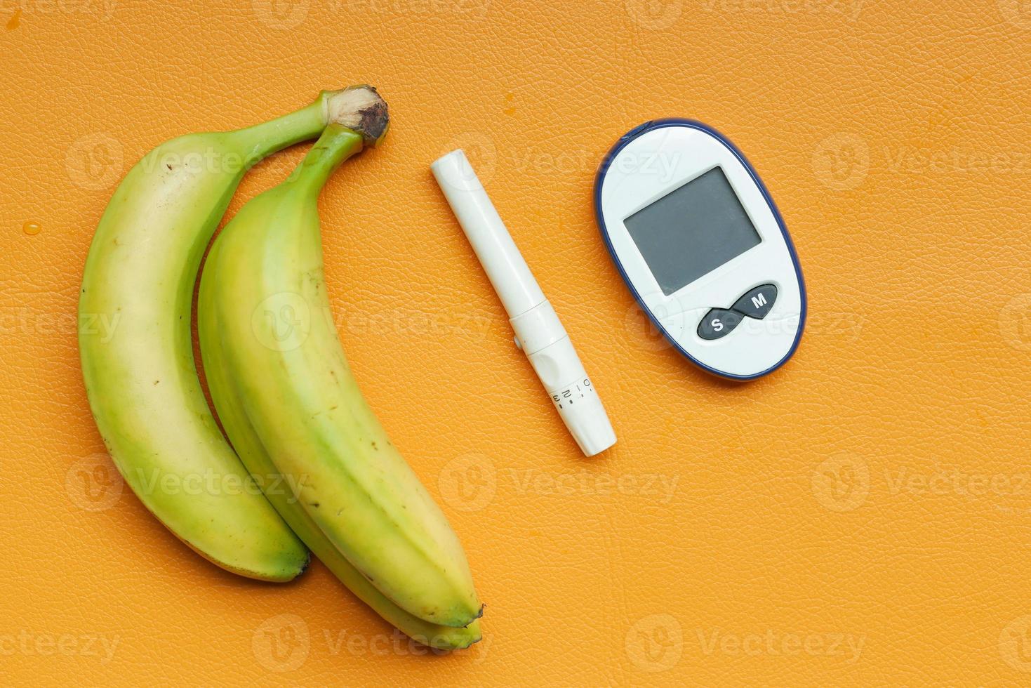 Close up of diabetic measurement tools and pills on color background photo