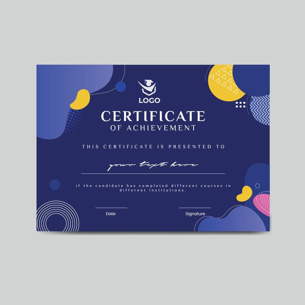 Graduation Certificate Vector