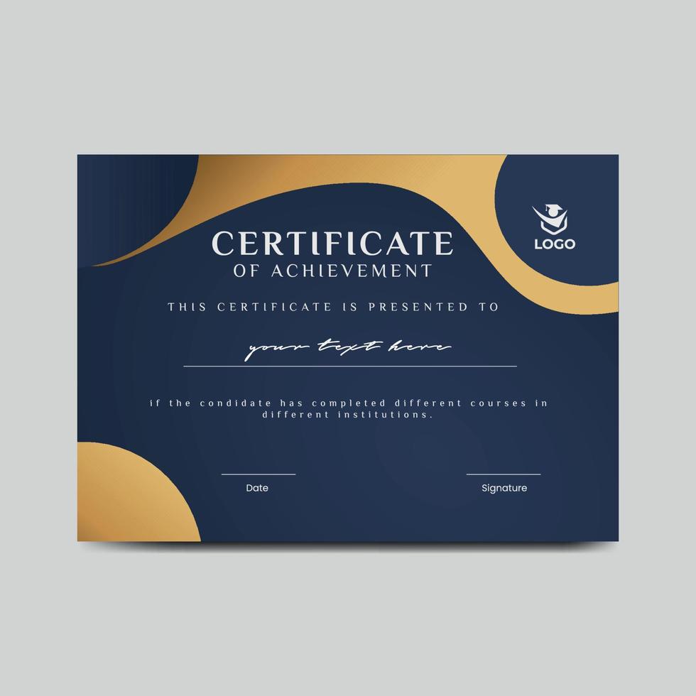 Graduation Certificate Vector