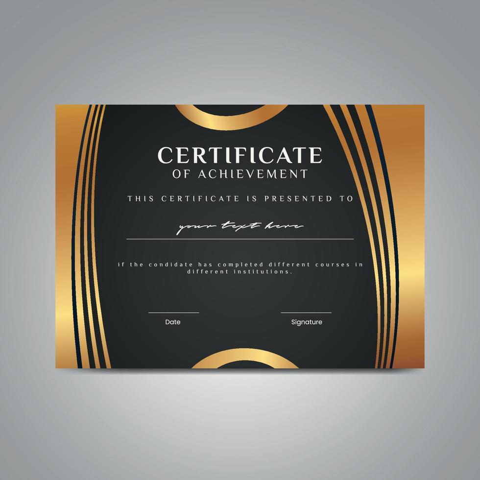 Graduation Certificate Vector