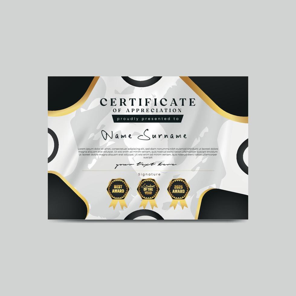 Graduation Certificate Vector