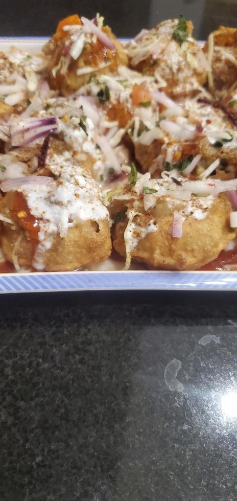 Golgappa a famous street food of Pakistan and India 11204036 Stock