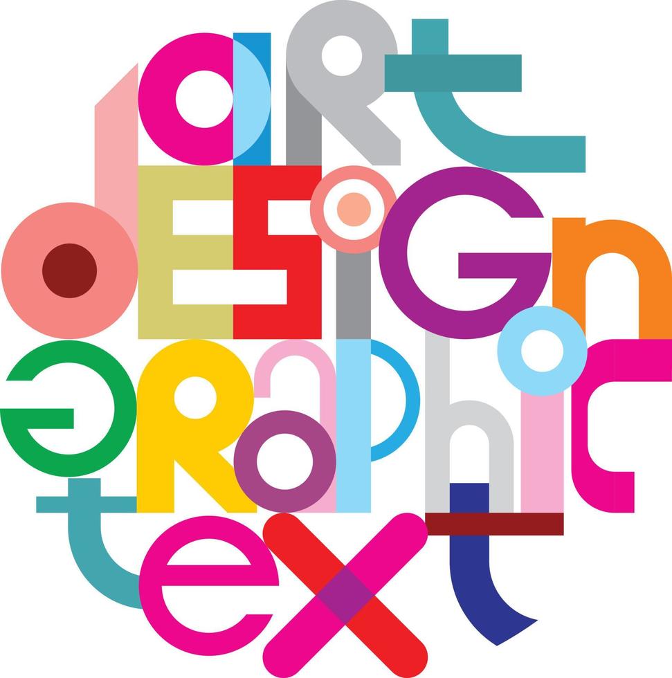 Art Design Graphic Text vector