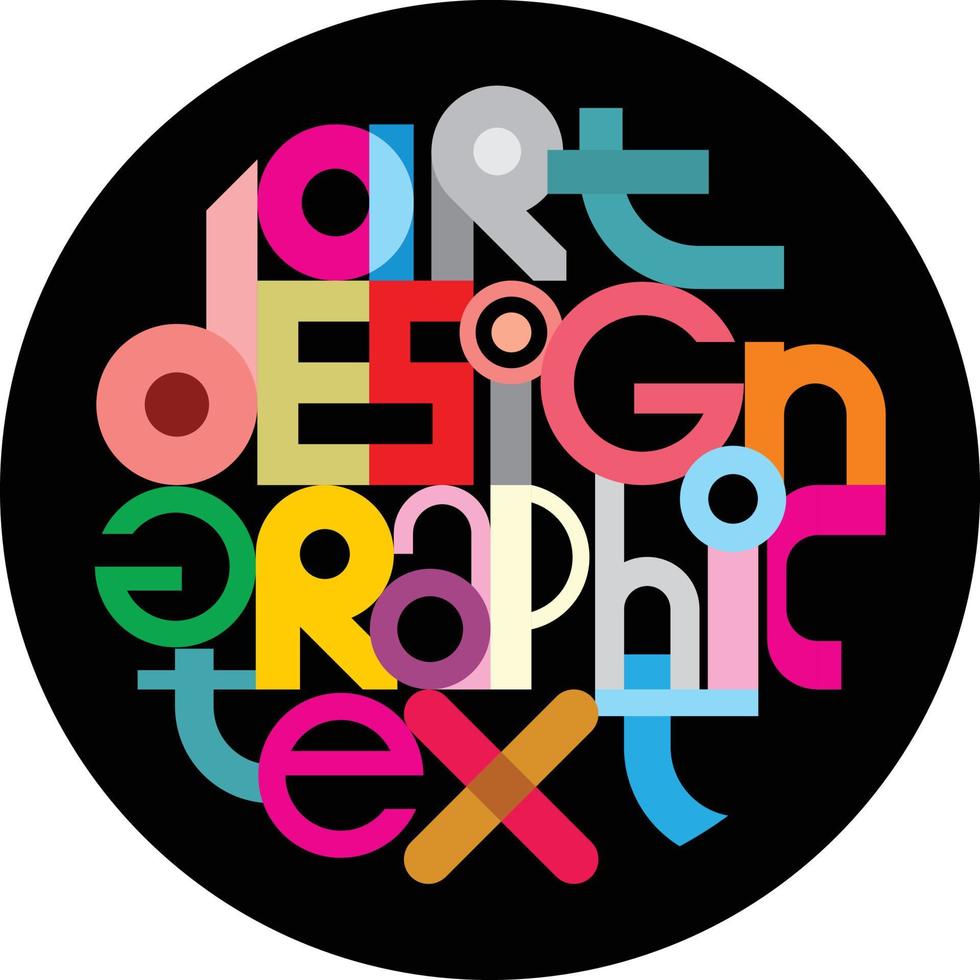 Graphic Design Art Text vector