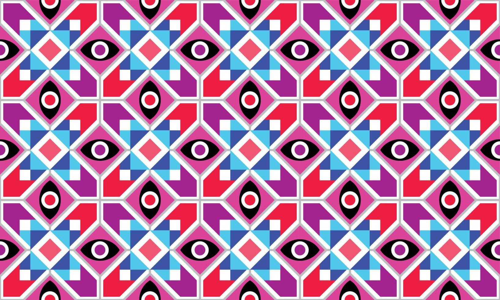 Abstract Geometric vector seamless pattern