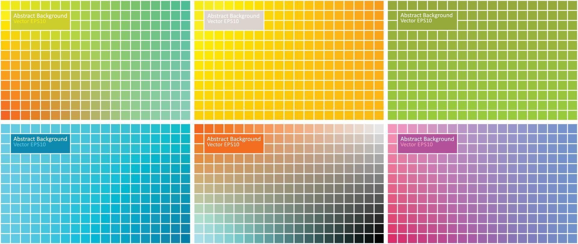Six Abstract Backgrounds vector