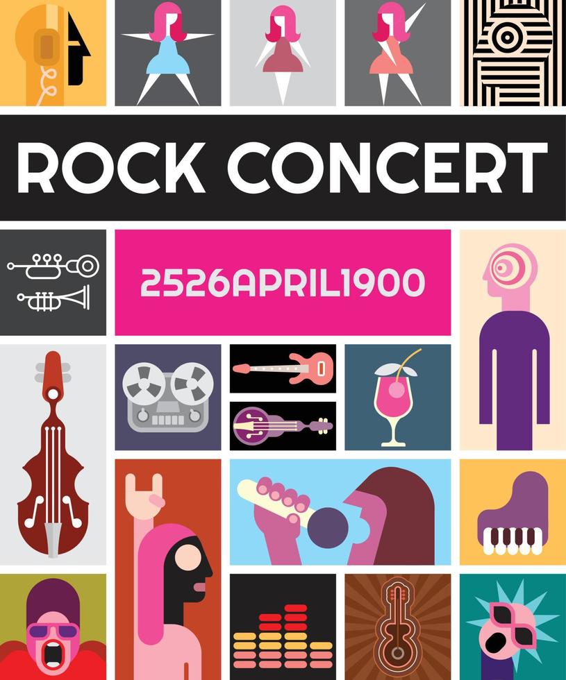 Rock Concert Vector Poster