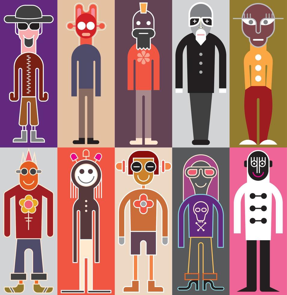 ilustración vectorial de personas vector