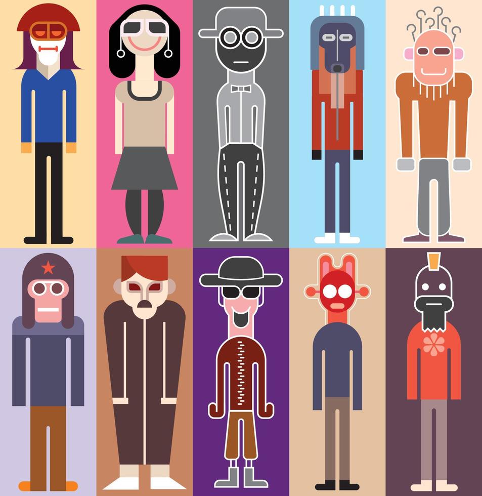 ilustración vectorial de personas vector