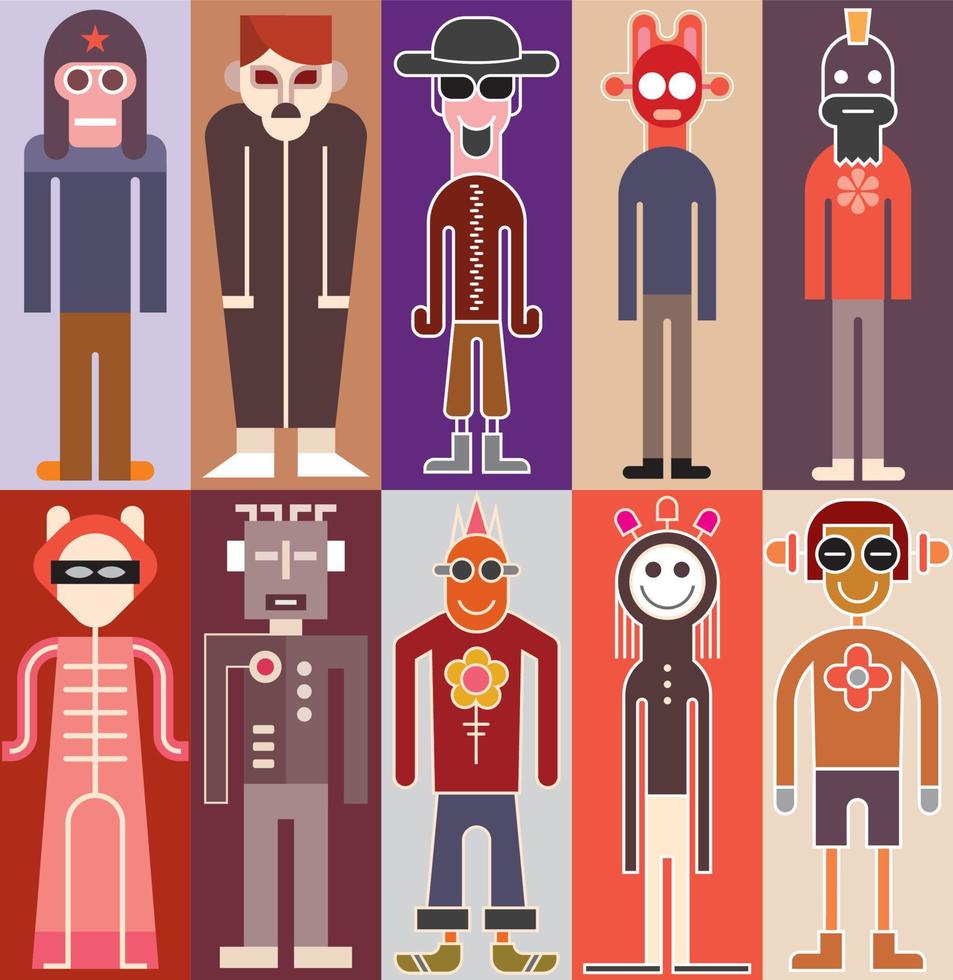 ilustración vectorial de personas vector