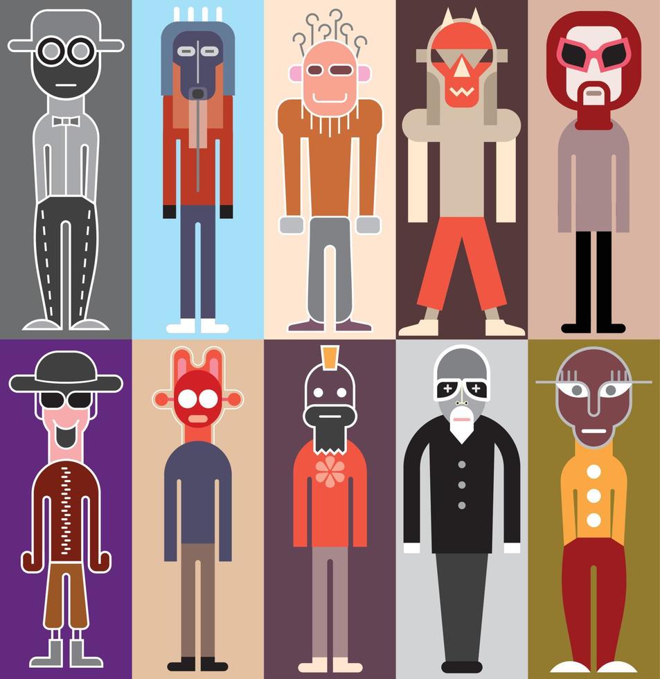 ilustración vectorial de personas vector