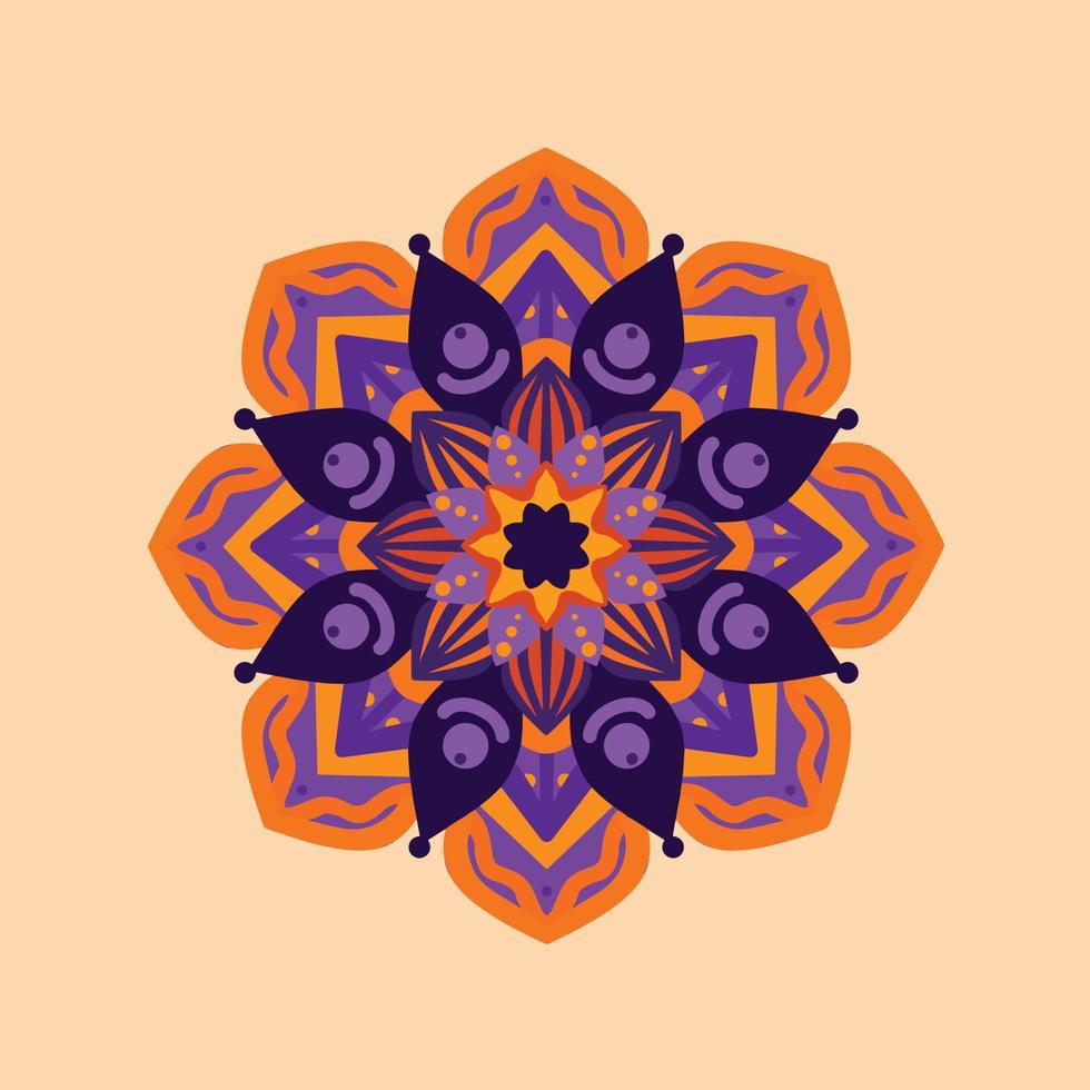 diseño estético de mandala vector