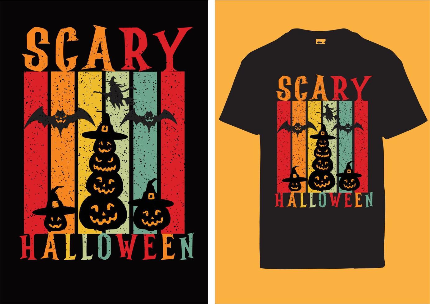 diseño de camiseta de halloween bruja vector