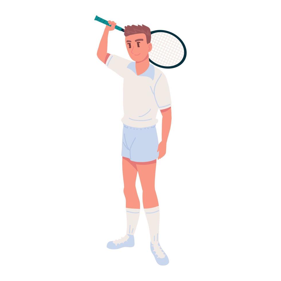 jugador de tenis masculino vector