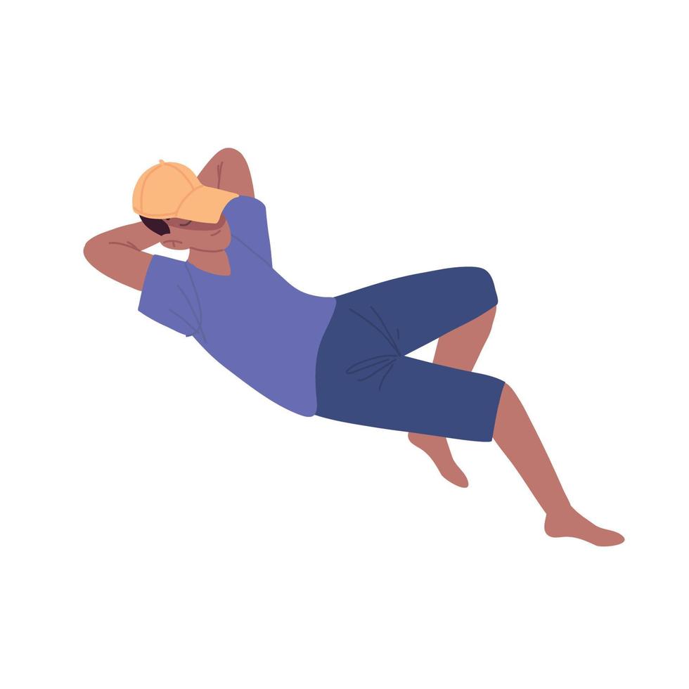 man relax pose vector