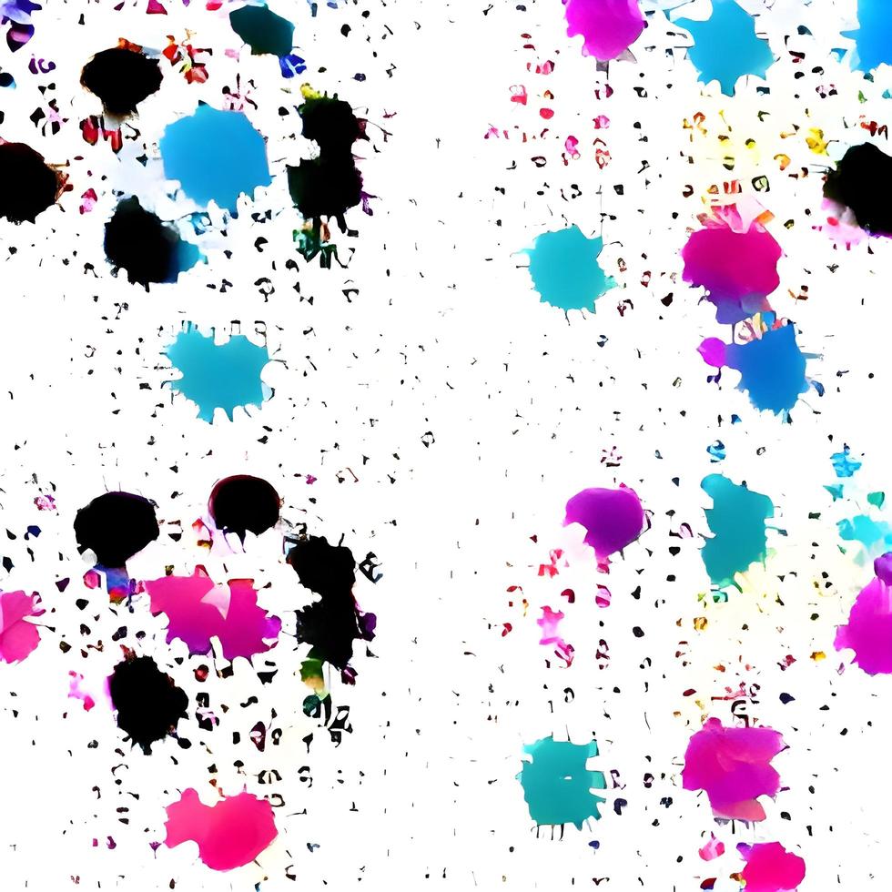 Abstract color splash, seamless pattern. Spray paint on a dark background. photo