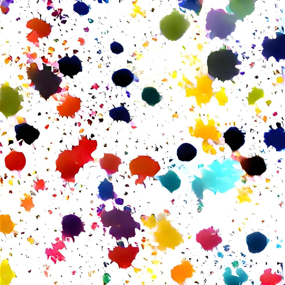 Paint splatter seamless pattern. Repeated abstract pattern. Background color splash. Grunge ink texture. Spray spatter blot. Repeating brush stroke wallpaper for design prints. photo