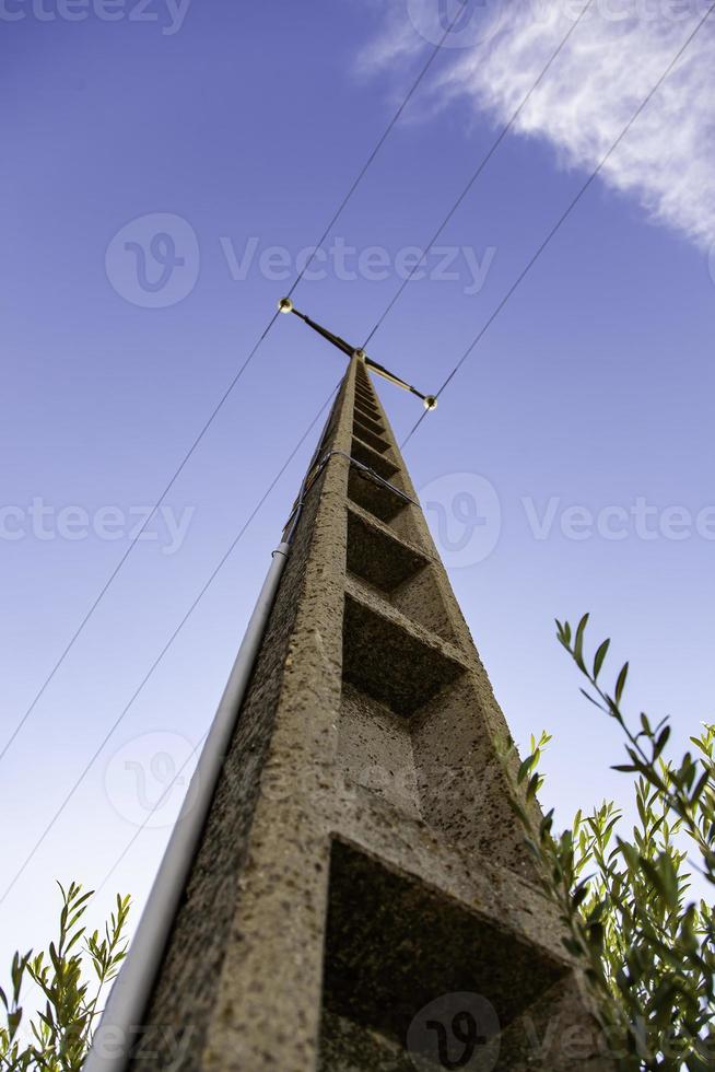 Cement electrical tower photo