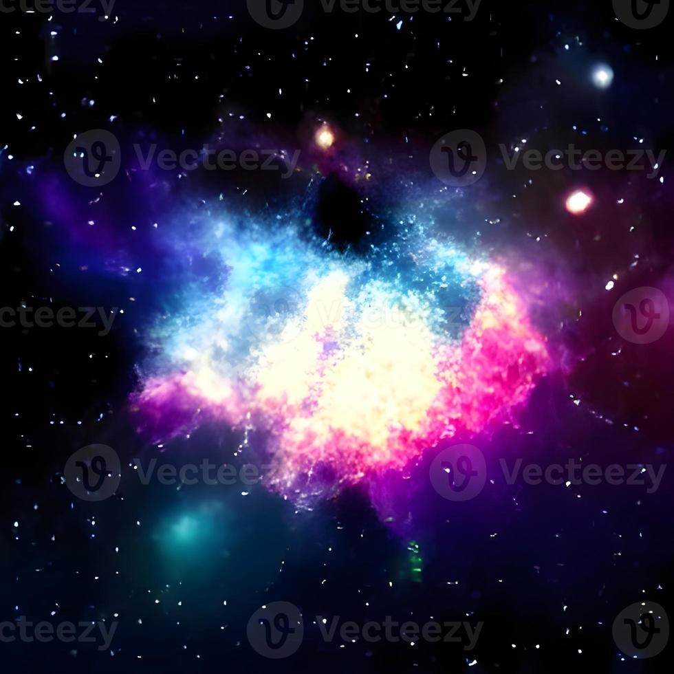 Night sky Nebular galaxy background photo
