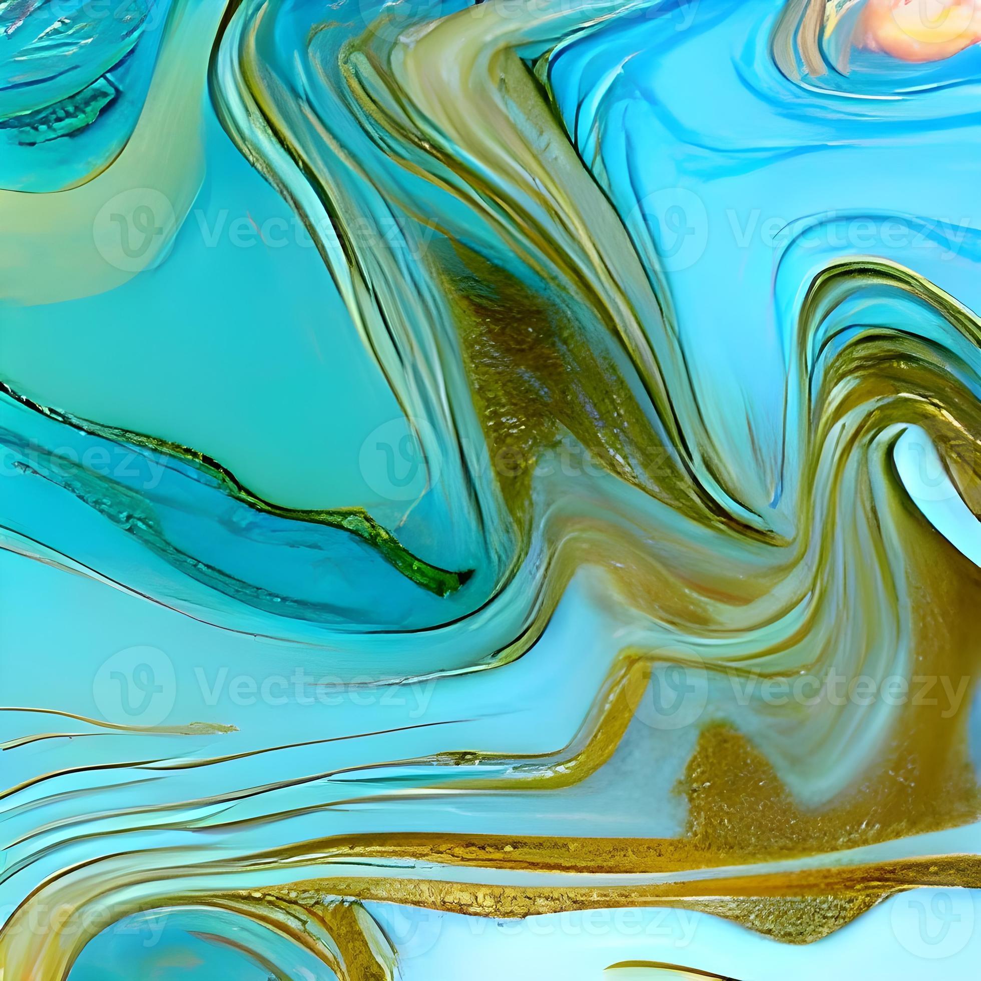 Decorative Artwork. Alcohol Ink Artwork. Smoke Shape. Contemporary