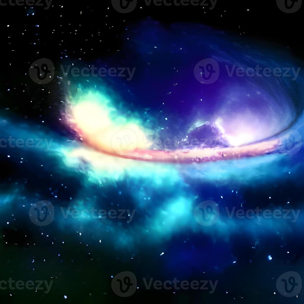 fondo de galaxia nebulosa de cielo nocturno foto