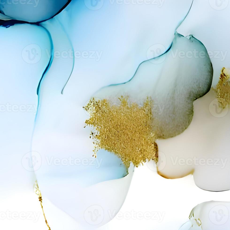 Decorative Artwork. Alcohol Ink Artwork. Smoke Shape. Contemporary Decorative Artwork. Painted Wallpaper. Creative Style. Liquid Hand-painted Texture. photo