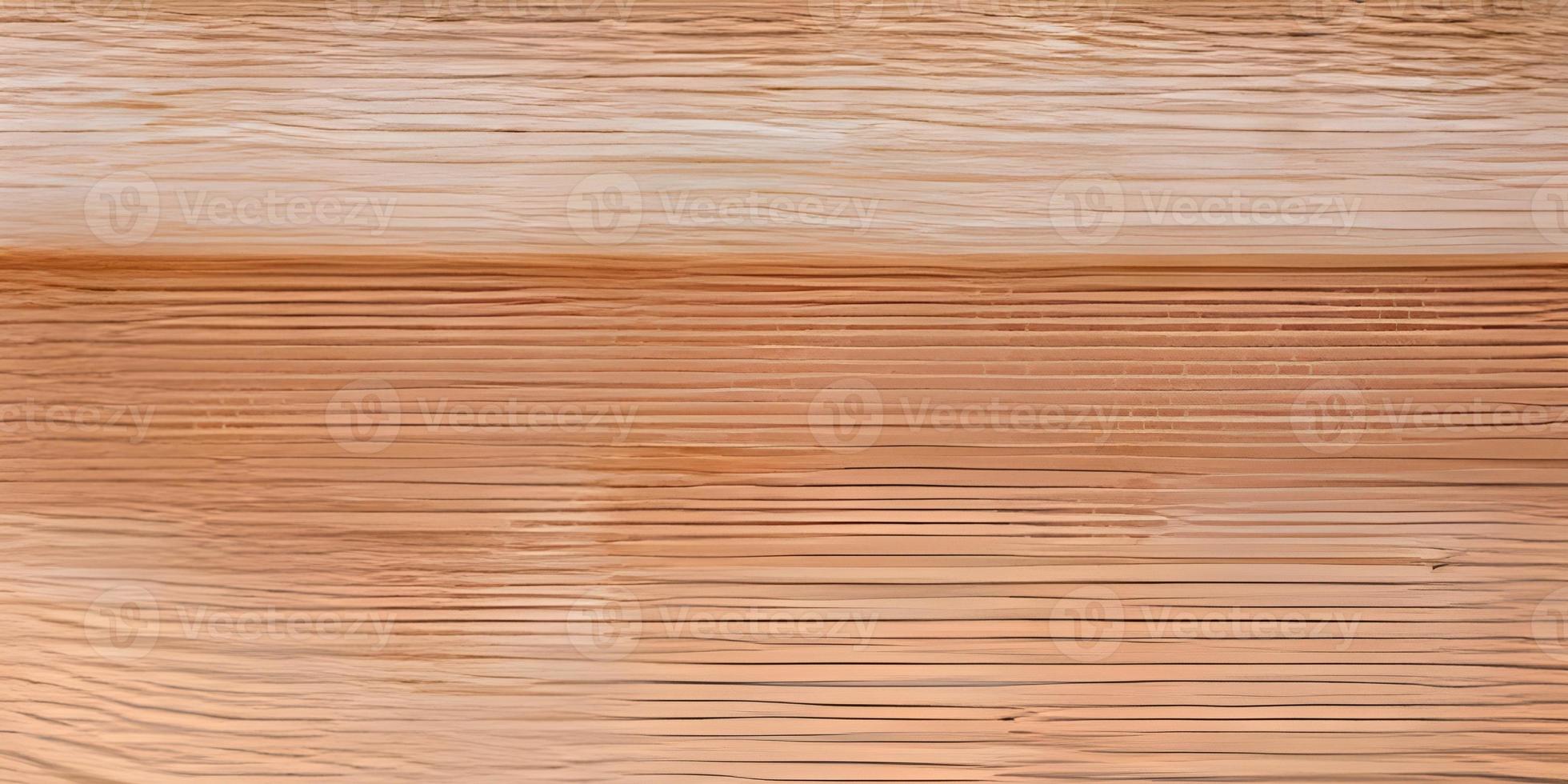 Wood texture background. Top view of vintage wooden table with cracks. Light brown surface of old knotted wood with natural color photo
