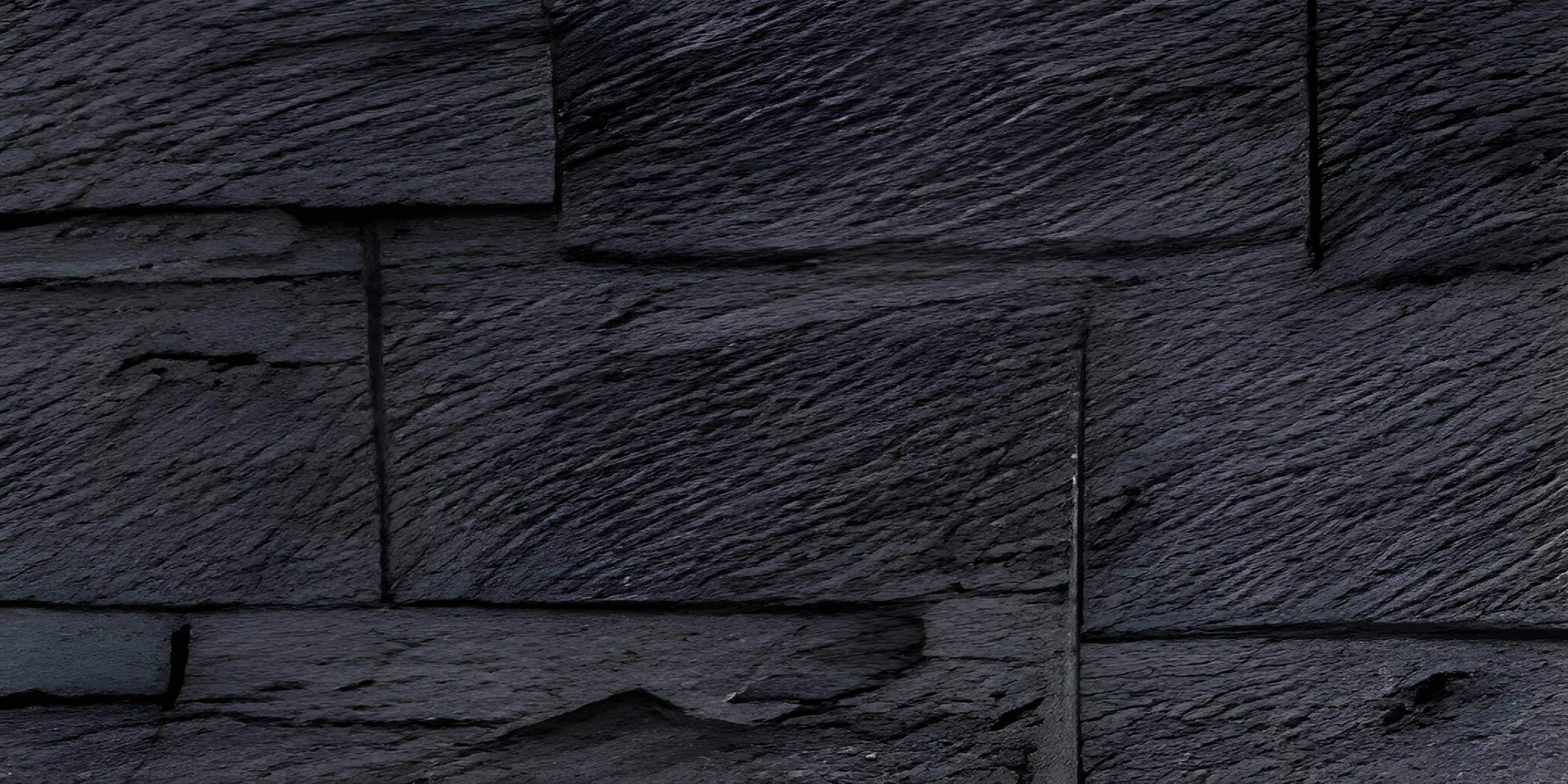 Seamless texture Brick Stone Black Grey color. Tiling clean for