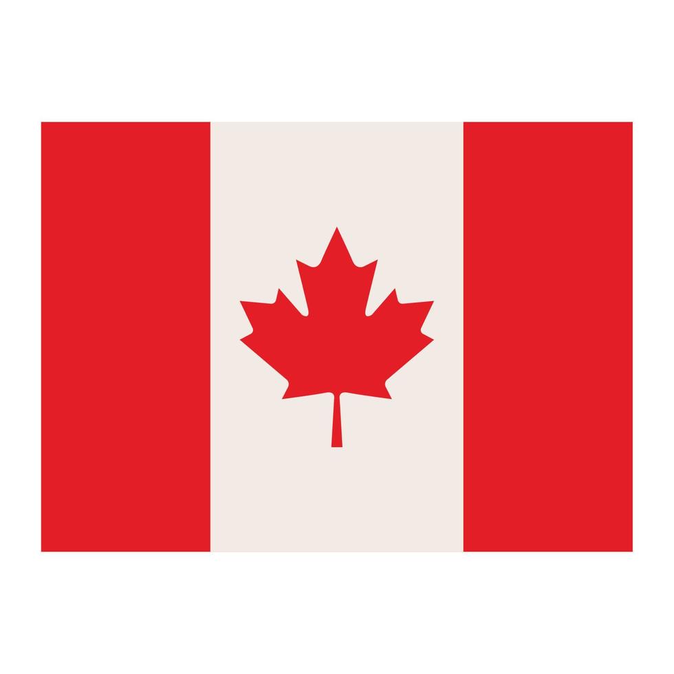 icono de la bandera de canadá vector