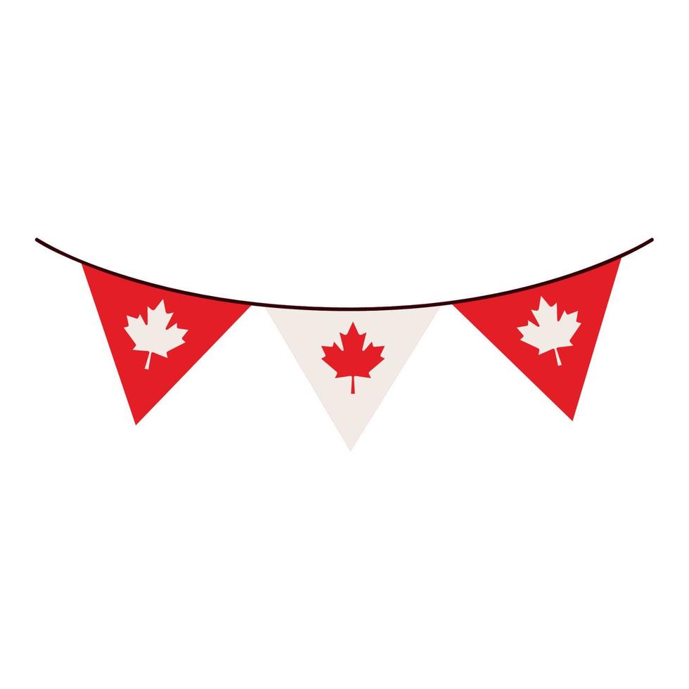 Canada Day bunting vector