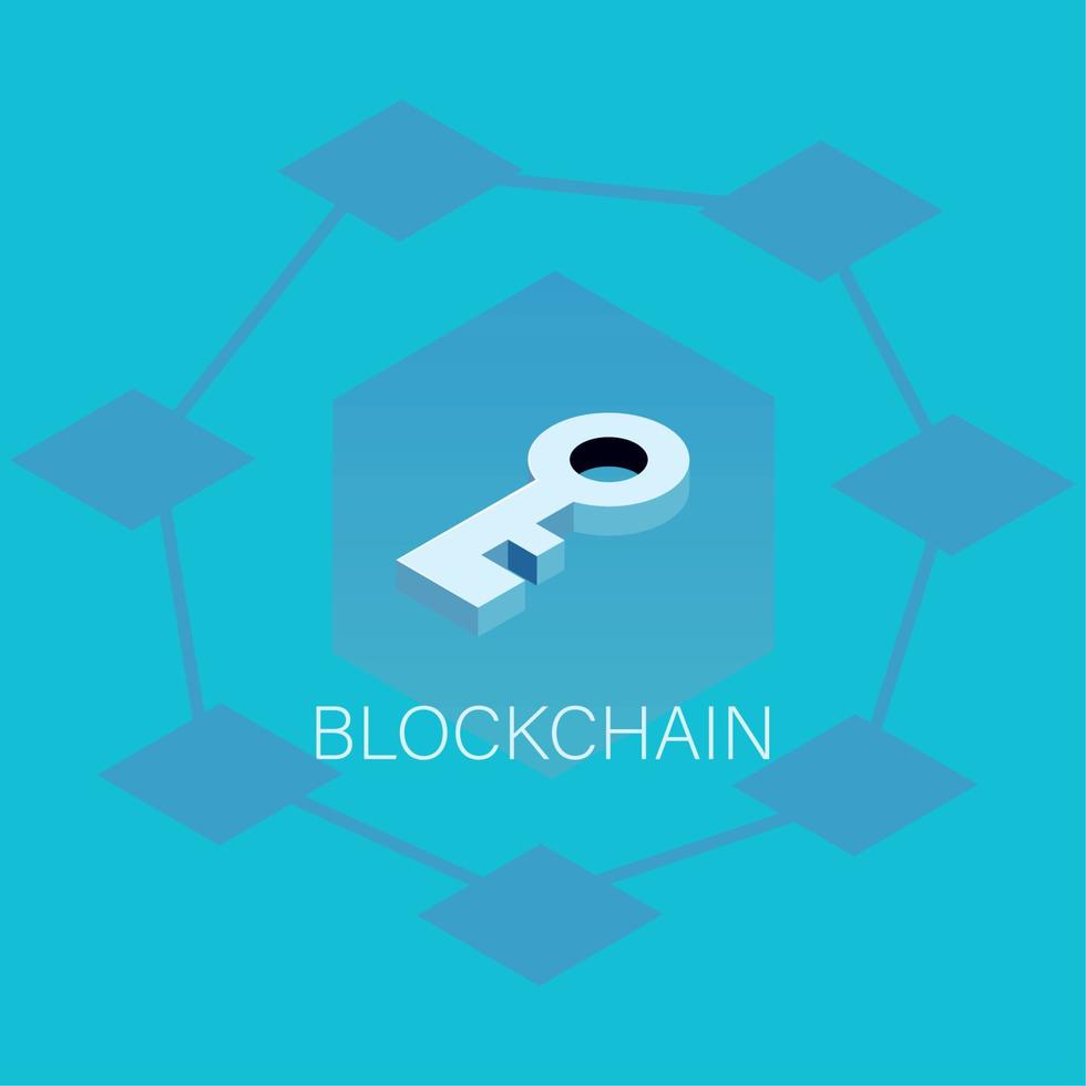 blockchain protection data vector