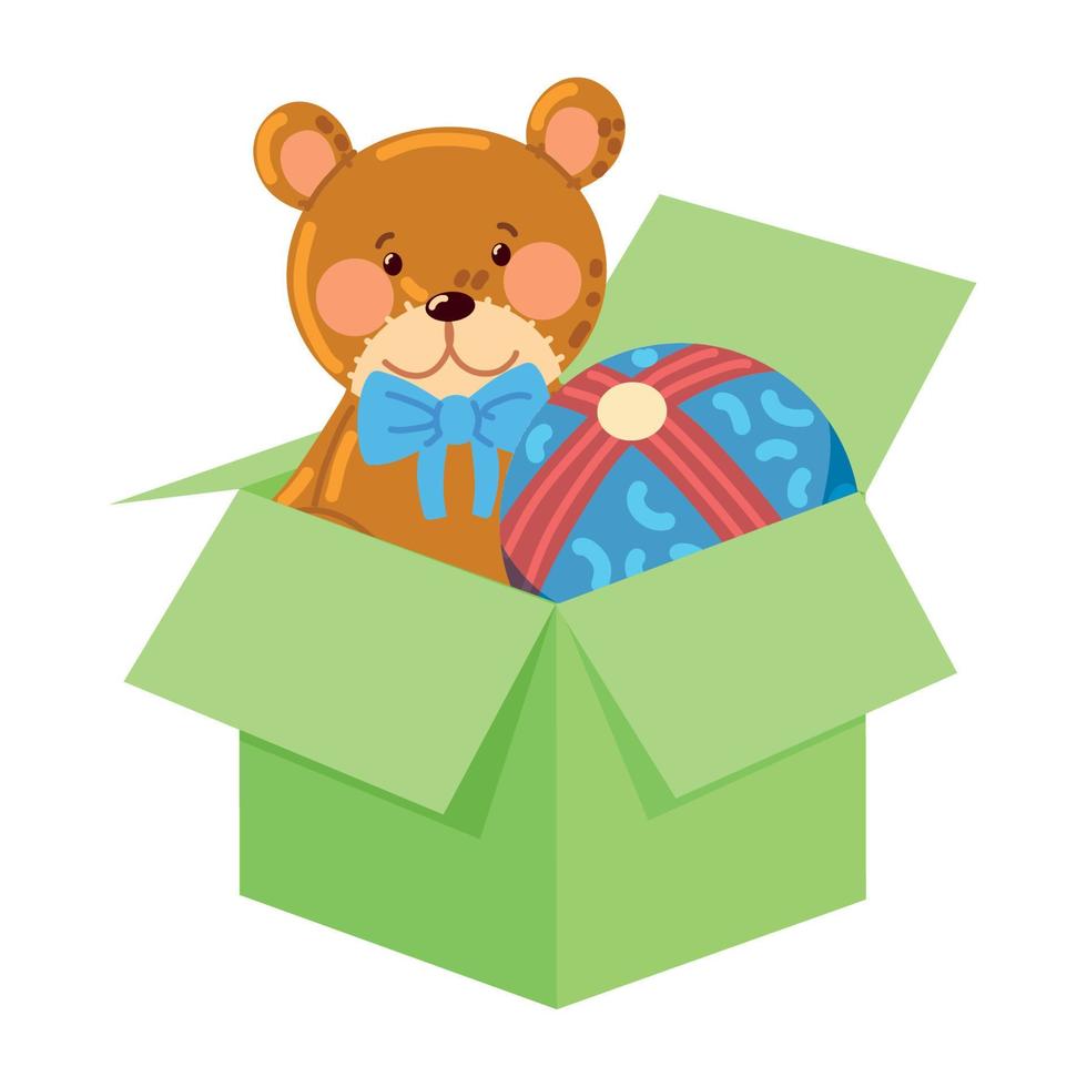 green toys box vector