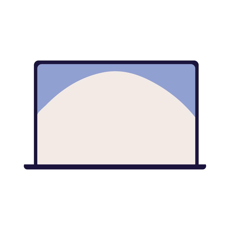 laptop computer icon vector