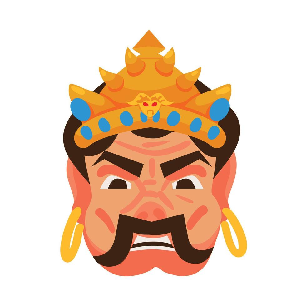 icono de demonio ravana vector