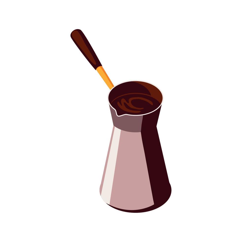 turkish coffee pot vector