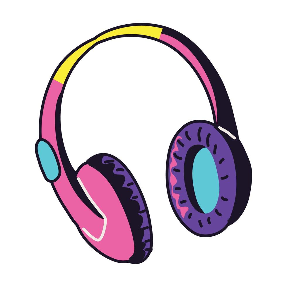 Retro Headphones Vector Art, Icons, and Graphics for Free Download