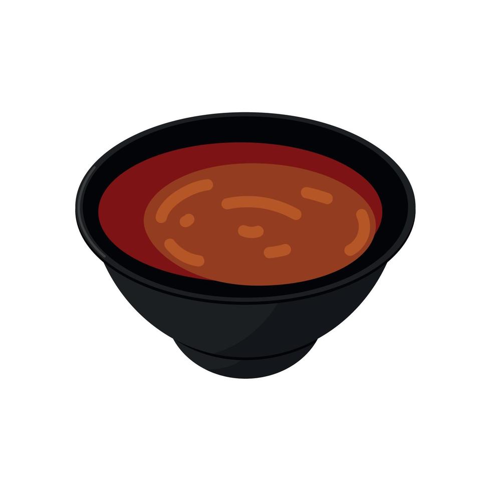 salsa de comida japonesa vector